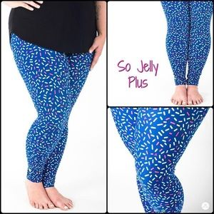 BNWT SweetLegs “So Jelly” Plus Size (Fits most 14-22) full length leggings